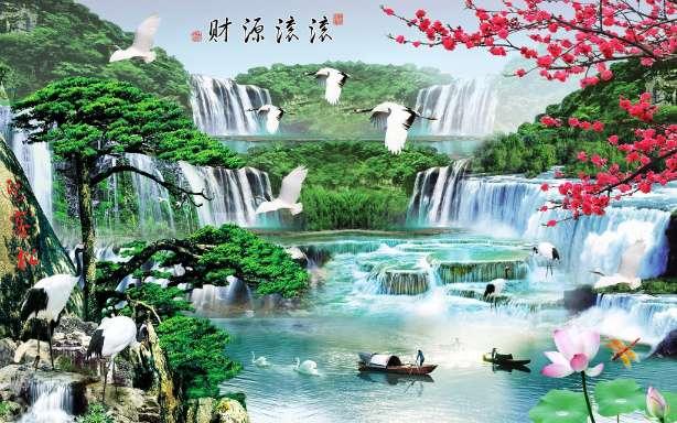 五彩几何塔